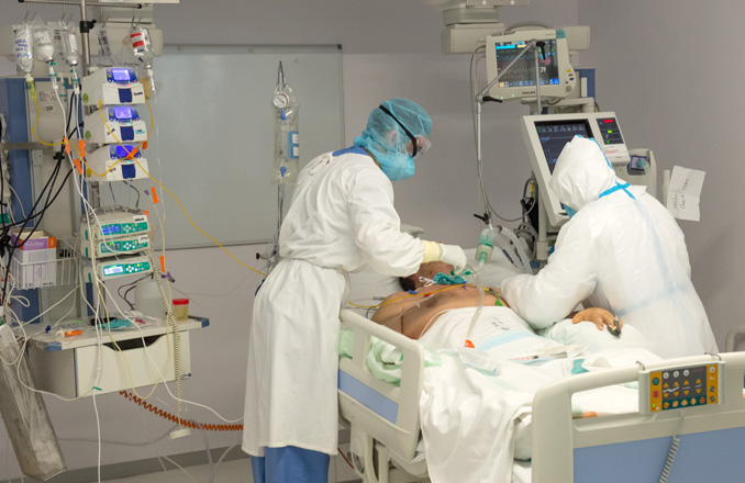  4 Ingresados por Covid en el Hospital de Valdepeñas