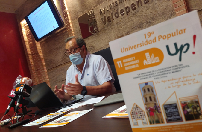  La 19ª Universidad Popular de Valdepeñas oferta hasta 65 cursos