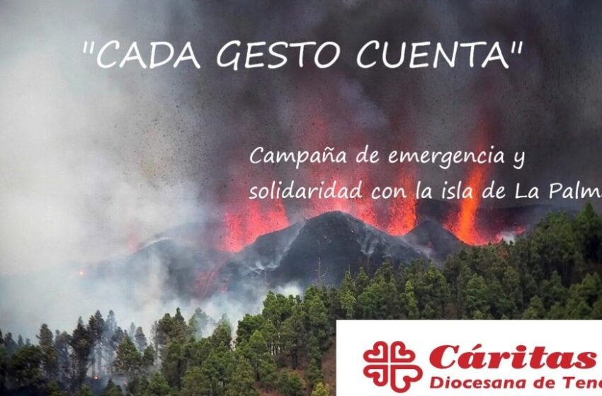  Cáritas Interparroquial de Valdepeñas agradece la colaboración de las personas donantes en la colecta por los damnificados de La Palma
