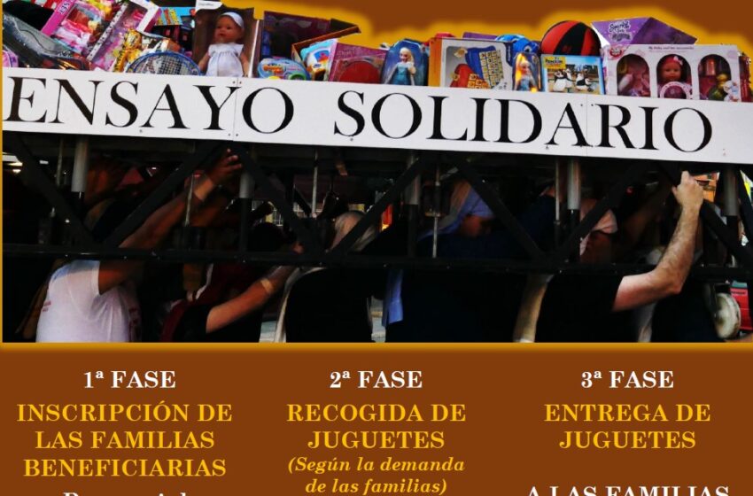  La Hermandad de Misericordia y Palma de Valdepeñas modifica la campaña solidaria «Tu juguete, su ilusión»: el VII Ensayo Solidario no se realizará