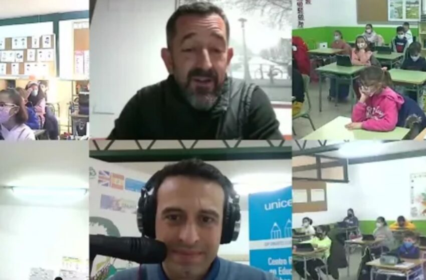  El Colegio Cervantes de Santa Cruz de Mudela, entrevista al Doctor Pedro Cavadas con motivo del día de la paz