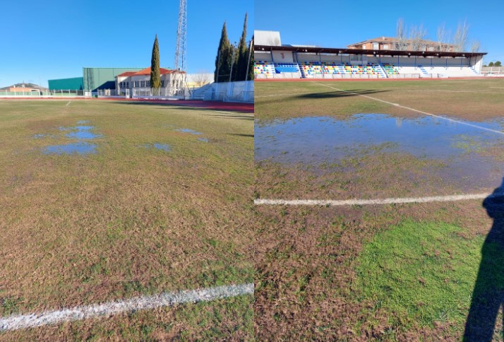  El CD Valdepeñas hace un llamamiento por el mal estado del césped del campo de fútbol de La Molineta