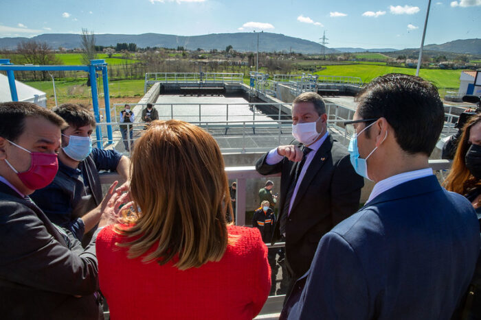  Emiliano García-Page, ha inaugurado esta mañana la Estación Depuradora de Aguas Residuales (EDAR) de Argamasilla de Calatrava