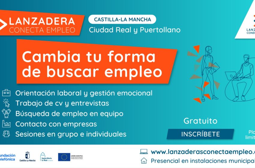  El plazo para que las personas desempleadas se inscriban en las nuevas Lanzaderas Conecta Empleo de Castilla-La Mancha acaba el día 23