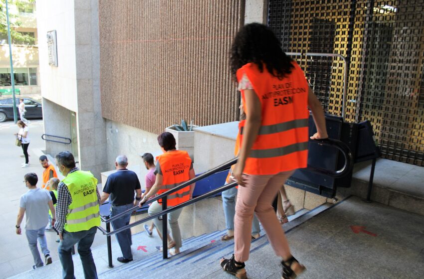  Éxito del simulacro organizado por el Gobierno regional en el edificio de Servicios Múltiples de Ciudad Real: se ha desalojado en ocho minutos