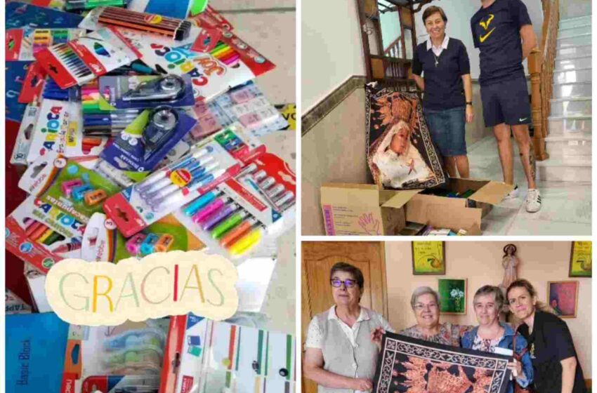  La Hermandad de Nuestra Señora de la Soledad entregó lo recaudado de la IV Campaña de Recogida de Material Escolar