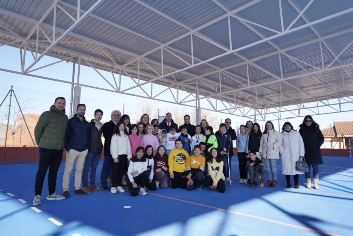 Inauguración de la nueva pista polideportiva del CEIP ‘Maria Luisa Cañas’ de Pedro Muñoz 