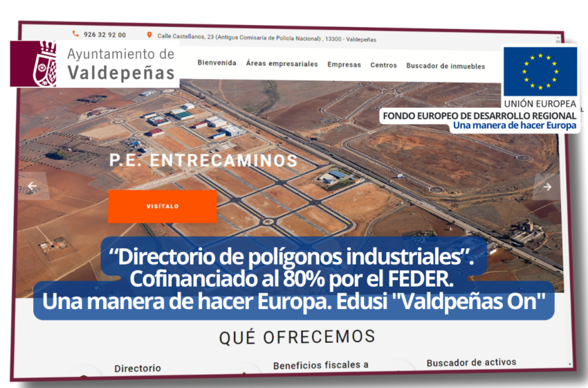  Directorio de polígonos industriales de Valdepeñas, parcelas disponibles y empresas ubicadas.