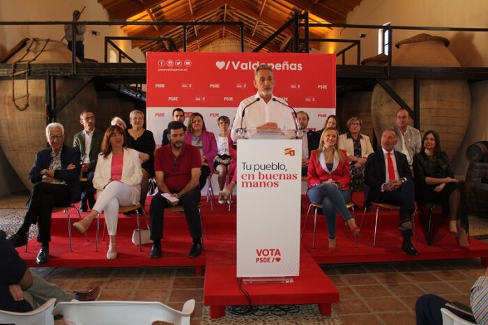  Elecciones 2023:PSOE: Martín: “A mí se me vota para defender Valdepeñas, por encima de ideologías y partidos”