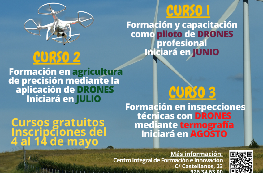  El Ayuntamiento de Valdepeñas impartirá 3 cursos gratuitos de capacitación en profesiones relacionadas con drones.