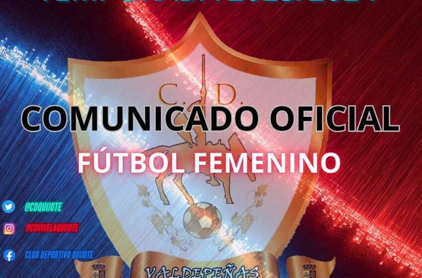  El CD Vivela Quijote solicita plaza a la federación de fútbol de CLM para participar en la liga regional femenina
