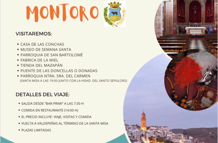  La hermandad del Santo Sepulcro y Nuestra Señora de la Soledad organiza un viaje a Montoro, Córdoba.