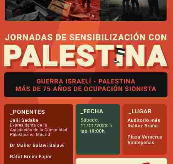  Jornada de sensibilización con Palestina, la próxima conferencia que trata sobre los “más de 75 años de la ocupación sionista”