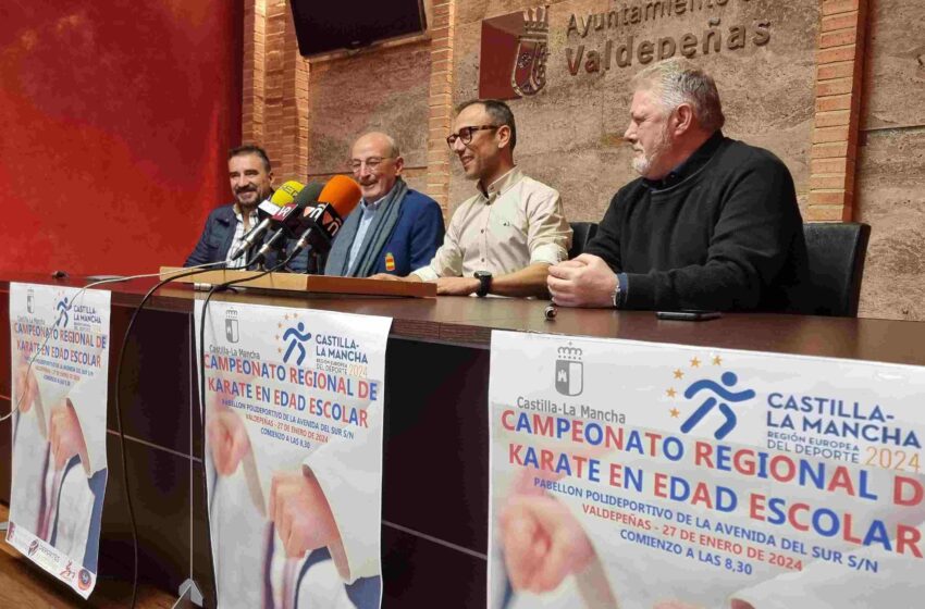  450 karatecas asisten este sábado en Valdepeñas al Campeonato Regional en Edad Escolar