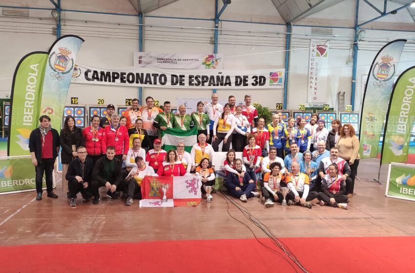  Récord de participación en el Campeonato de España de Tiro con Arco en Sala en Valdepeñas.