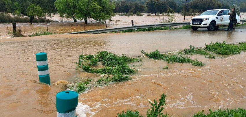  La borrasca Nelson provoca cortes y desprendimientos en las carreteras de Ciudad Real.