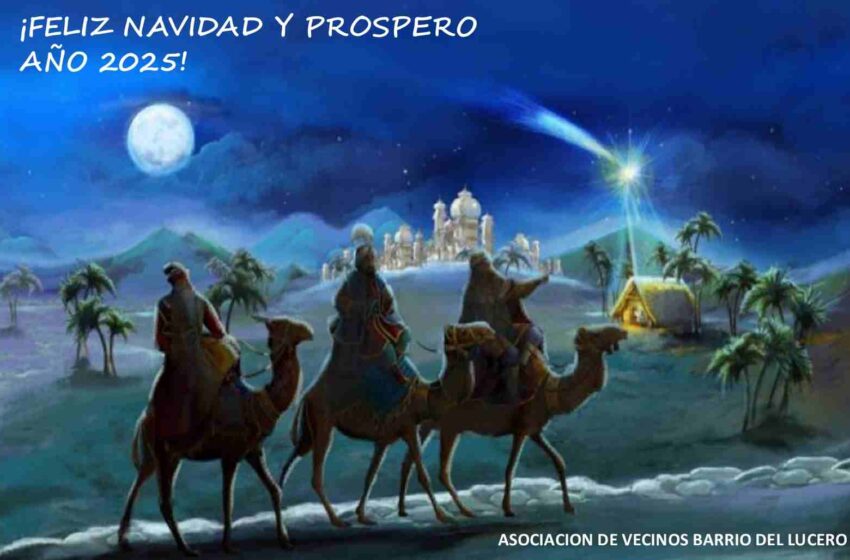  La Asociación de vecinos del barrio del Lucero ya está en Navidad