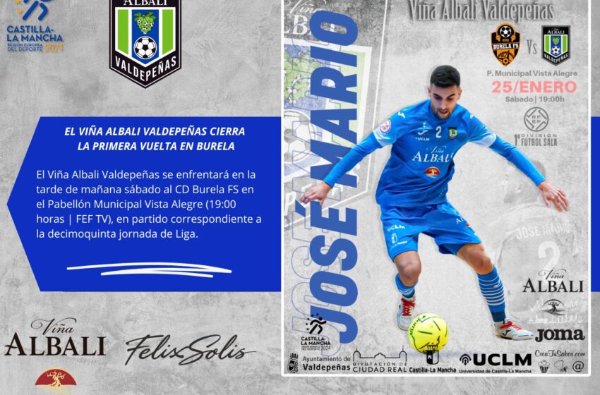  El Viña Albali Valdepeñas se mide al CD Burela FS en la decimoquinta jornada de Liga
