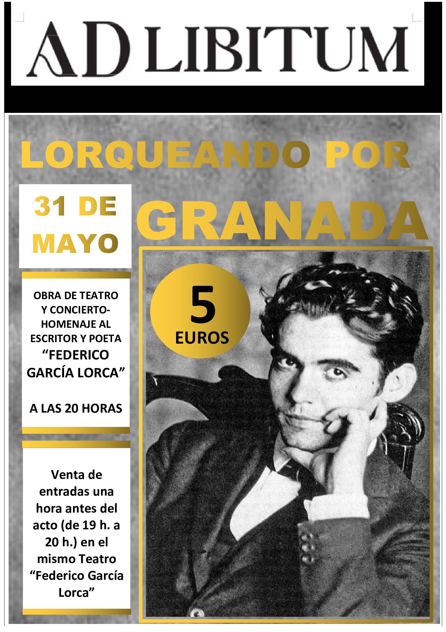  El grupo Ad Libitum homenajea a Federico García Lorca con el espectáculo Lorqueando por Granada.