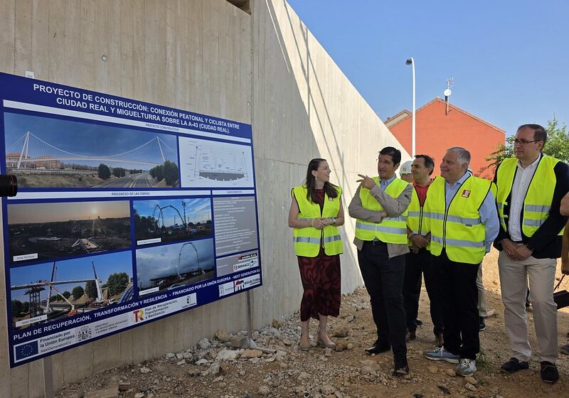  El Gobierno de Castilla-La Mancha confirma que la pasarela ciclopeatonal que unirá Ciudad Real y Miguelturra estará lista en septiembre