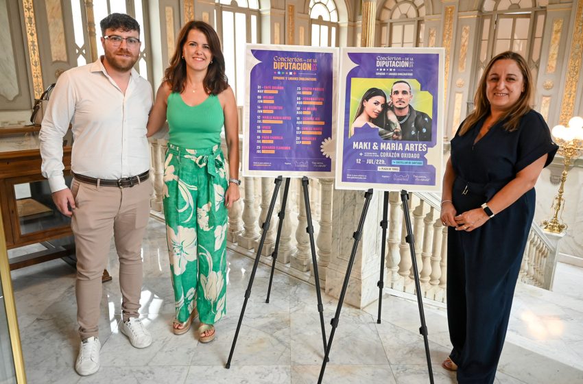  Los conciertos de la Diputación de Ciudad Real llegarán a Castellar de Santiago el próximo 12 de julio con “Maki & María Artés”