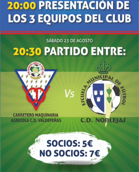  Valdepeñas se viste de gala para la presentación de sus equipos de fútbol