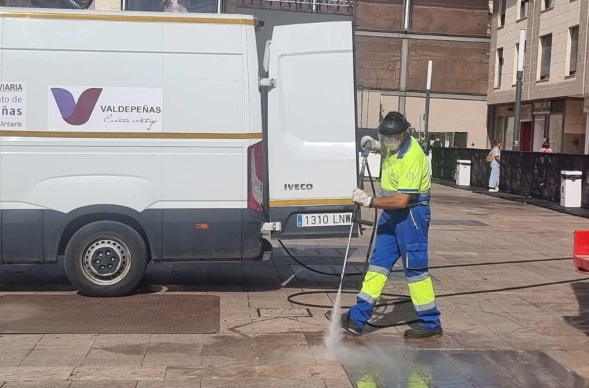  Más operarios de limpieza y baños públicos en las Fiestas del Vino de Valdepeñas