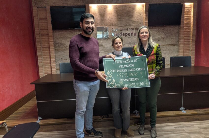  El XXVIII Festival de Villancicos de Valdepeñas recauda 1.573 euros para Neurodiversos