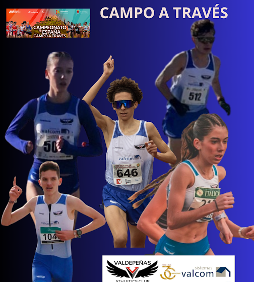  Cinco atletas del Valdepeñas A.C. Sistemas Valcom en el Campeonato de España Campo a Través