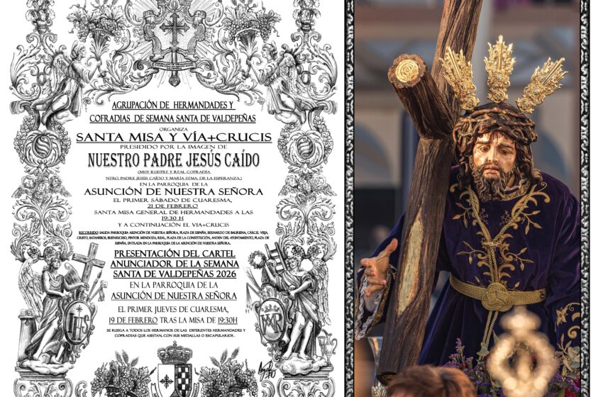  Jorge Patón Gómez es el autor de la fotografía del cartel oficial de la Semana Santa de Valdepeñas