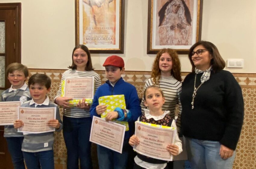  Entregados los premios del XII Concurso de dibujo escolar  «La Hermandad de Misericordia y Palma en la SS» de Valdepeñas