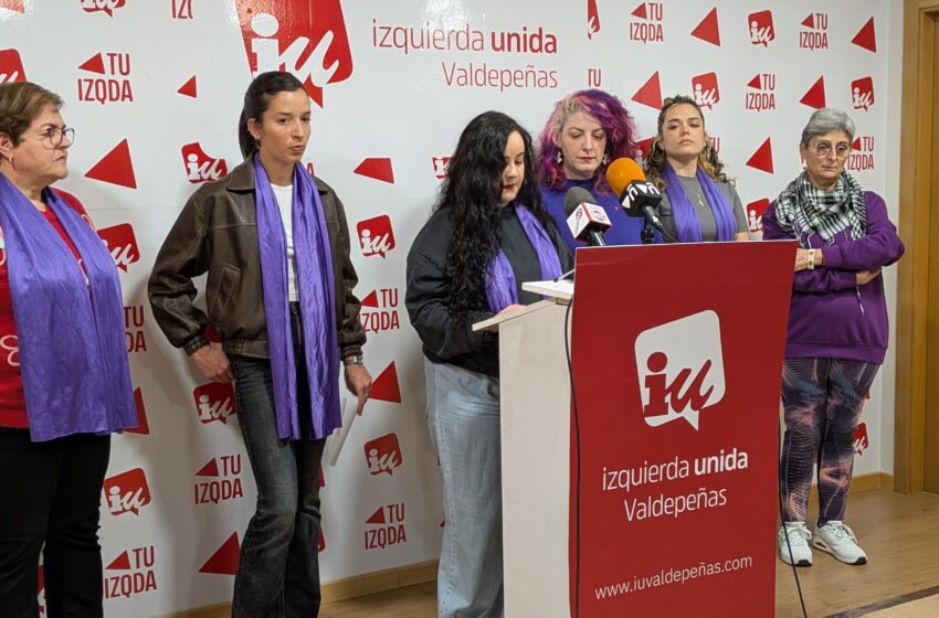  IU-Unidas Podemos Valdepeñas reivindica un feminismo pacifista, universal y transformador en su manifiesto por el 8M