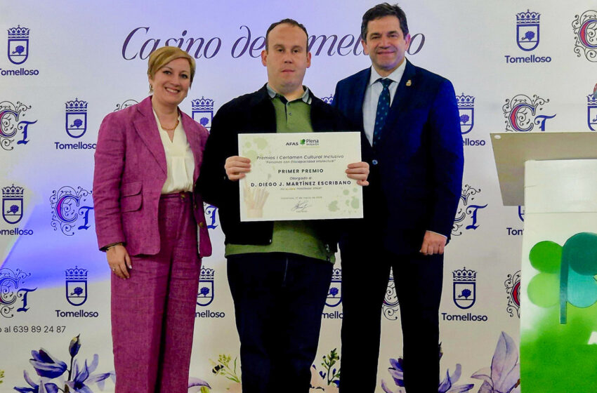  Valverde ensalza el talento, la inclusión y el papel de AFAS en la entrega de premios del I Certamen Cultural Inclusivo celebrado en Tomelloso