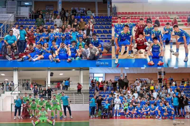  El Viña Albali Valdepeñas B logra su cuarta victoria consecutiva ante el Futsal Villarrobledo