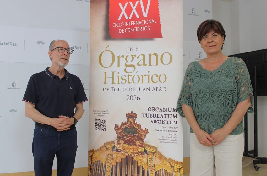  El Ciclo Internacional de Conciertos del Órgano Histórico de Torre de Juan Abad celebra sus bodas de plata con una programación de 12 actuaciones